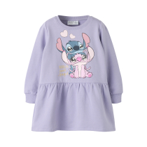 NAME IT Sweat Kjole Ansa Stitch Heirloom Lilac