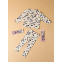NAME IT 3-Pak Strømper Sebine Peyote Melange