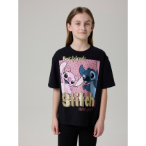 NAME IT T-shirt Adara Stitch Black