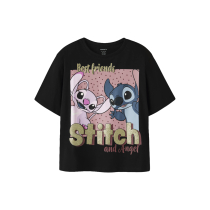 NAME IT T-shirt Adara Stitch Black