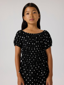 NAME IT Prikket Top Rachel Black Dots 