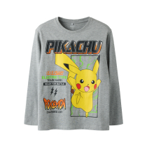 NAME IT Bluse Syx Pokemon Grey Melange