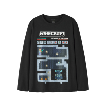 NAME IT Bluse Ar Minecraft Black