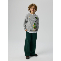NAME IT Bluse Mar Minecraft Grey Melange