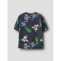 NAME IT T-shirt Stef Minecraft Ombre Blue