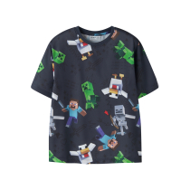 NAME IT T-shirt Stef Minecraft Ombre Blue
