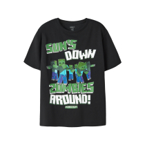 NAME IT T-shirt Siloh Minecraft Black