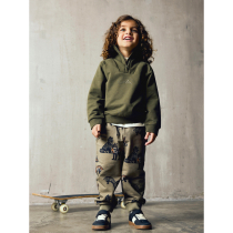 NAME IT Sweatshirt Half Zip Oscar Olive Night