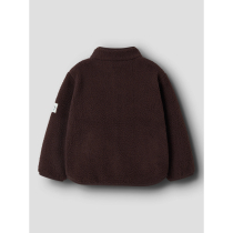 NAME IT Teddy Cardigan Owe Chocolate Plum