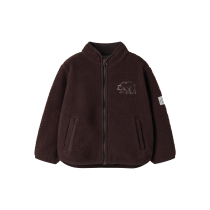NAME IT Teddy Cardigan Owe Chocolate Plum