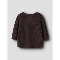 NAME IT Strik Cardigan Olivar Chocolate Plum