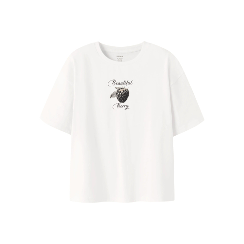 Name it T-shirt - NKFOLENA - Cloud Dancer