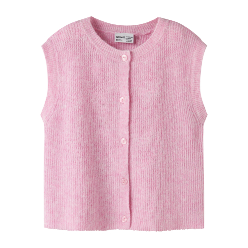 Name It Vest - Strik - NkfOanja - Begonia Pink