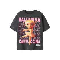 NAME IT T-shirt Aida Brainr Black Oyster