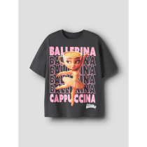 NAME IT T-shirt Aida Brainr Black Oyster
