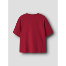 NAME IT T-shirt Vosmas Red Dahlia Xmas