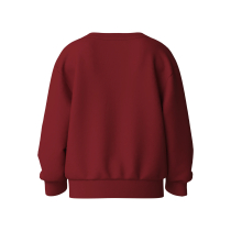 NAME IT Sweatshirt Vertrud Red Dahlia Reindeer Bow