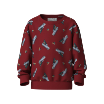 NAME IT Sweatshirt Voluf Red Dahlia Car