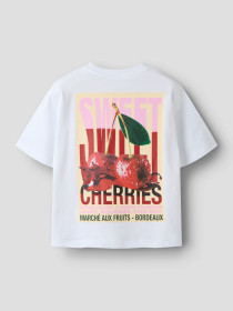 NAME IT T-shirt Dossa Bright White Cherry