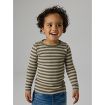 NAME IT Bluse Banio Dusty Olive Pure Cashmere