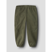 NAME IT Twill Bukser Ben Barrel Olive Night