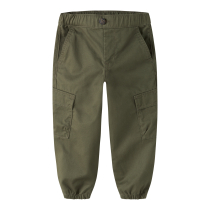 NAME IT Twill Bukser Ben Barrel Olive Night