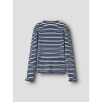 NAME IT Bluse Vianna Vintage Indigo Bright White