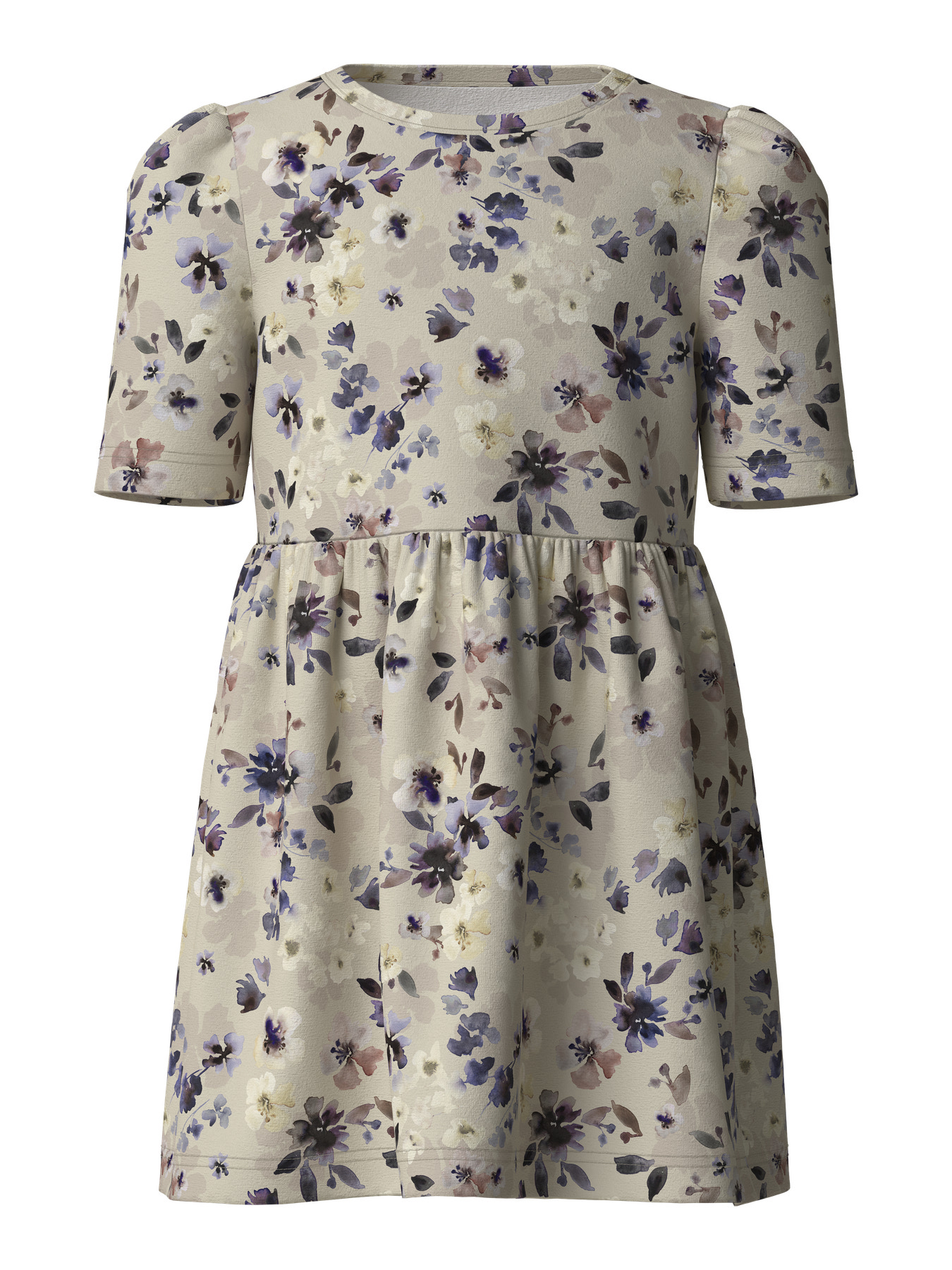 Name It Kjole k/æ - NmfFlora - Almond Milk