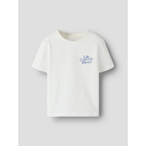 NAME IT T-shirt Fukkan Cloud Dancer Life Comes In Waves