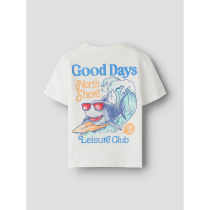 NAME IT T-shirt Fukkan Cloud Dancer Good Days