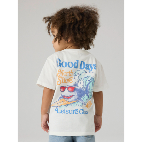 Name it T-shirt - NmmFukkan - Cloud Dancer/Good Days