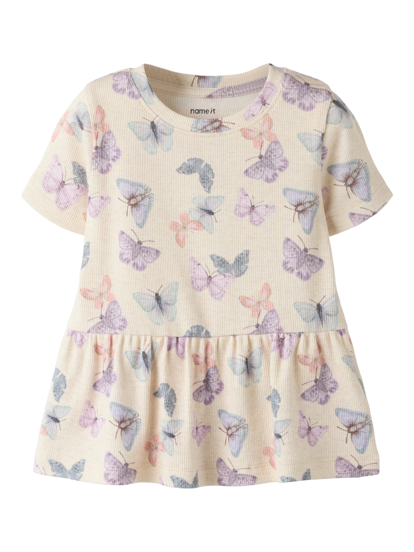 Name it T-shirt - Rib - NmfFilua - Peyote/Melange