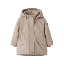 NAME IT Vinterjakke Marlow Parka Silver Mink