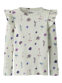 NAME IT Langærmet Bluse Filulu Smoke