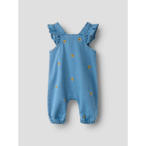 NAME IT Overall Sage Medium Blue Denim Sunflower