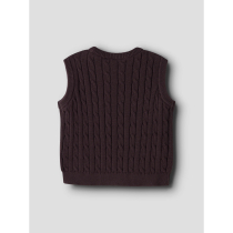 NAME IT Strik Vest Raffat Chocolate Plum