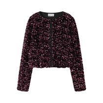 NAME IT Paillet Bomber Cardigan Runica Catawba Grape
