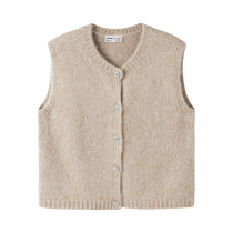 NAME IT Strik Vest Reta Peyote Melange