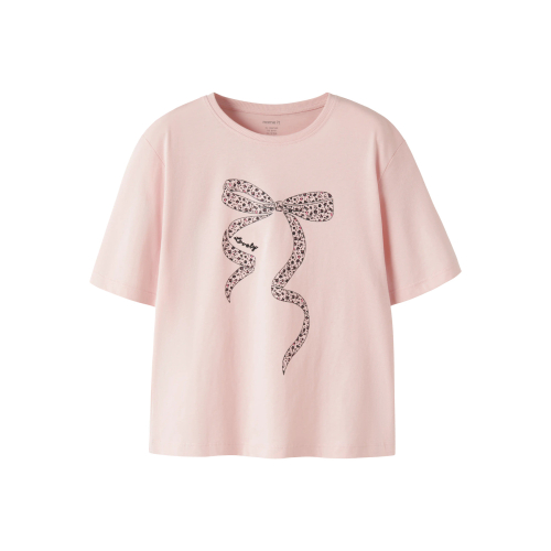 Name It T-shirt - NkfLotti - Lotus m. Sløjfe