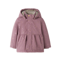NAME IT Jakke Snow05 Wistful Mauve Foil Hearts