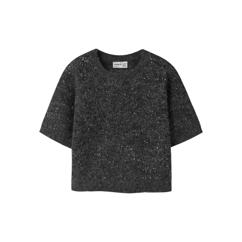Name it T-shirt - Strik - NkfRiaglitter - Black