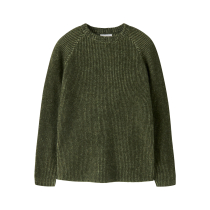 NAME IT Striktrøje Rosla Olive Night