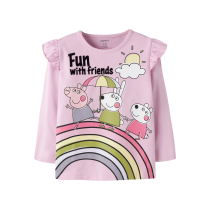 NAME IT Bluse Omba Gurli Gris Blooming Pink