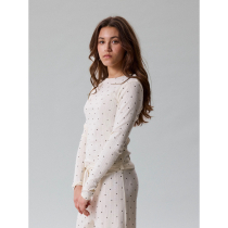 LMTD Pyjamassæt Somina  Antique White Hearts