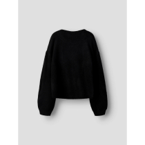 NAME IT Striktrøje Ogusse Black Hearts In Birch