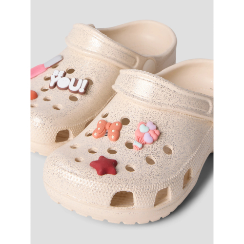 NAME IT Clogs Fame Créme De Pêche Glitter
