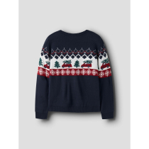 NAME IT Striktrøje Rissi Navy Blazer