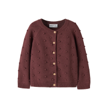 NAME IT Strik Cardigan Nasha Wild Ginger