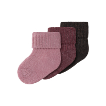 NAME IT 3-Pak Strømper Nobba Glitter Lilas