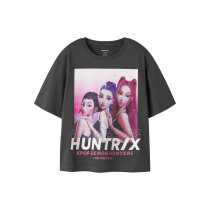 NAME IT T-shirt Maja Kpop Black Oyster